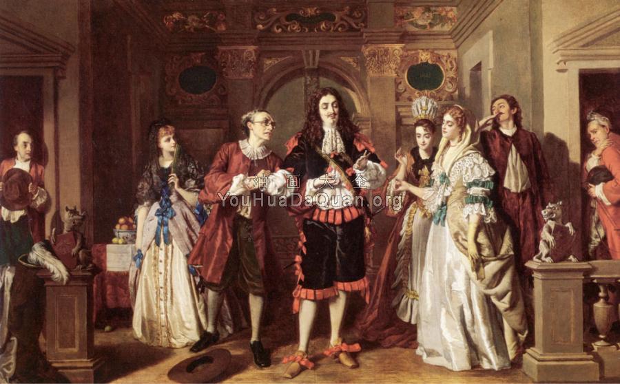 A scene from Molieres LAvare - 威廉·鲍威尔·弗里思